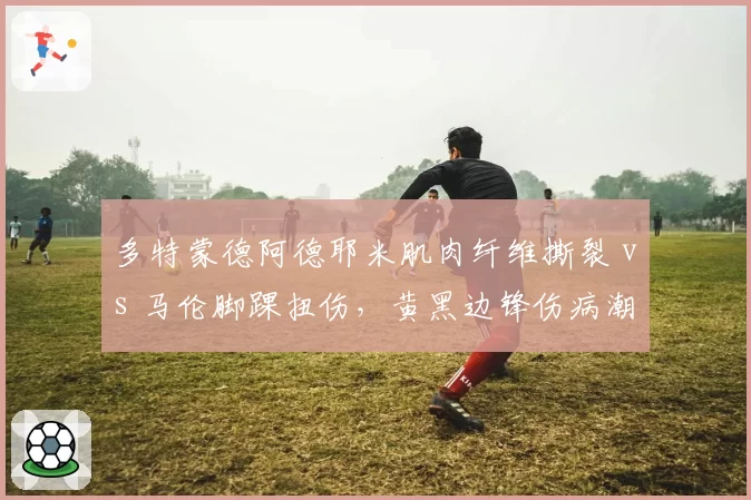 多特蒙德阿德耶米肌肉纤维撕裂 vs 马伦脚踝扭伤,黄黑边锋伤病潮对比