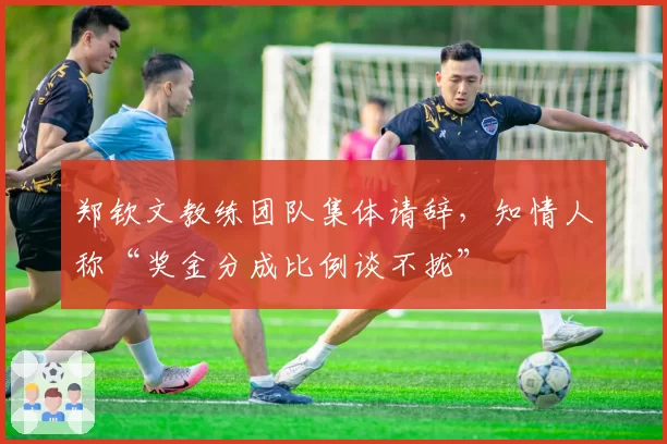 郑钦文教练团队集体请辞，知情人称“奖金分成比例谈不拢”